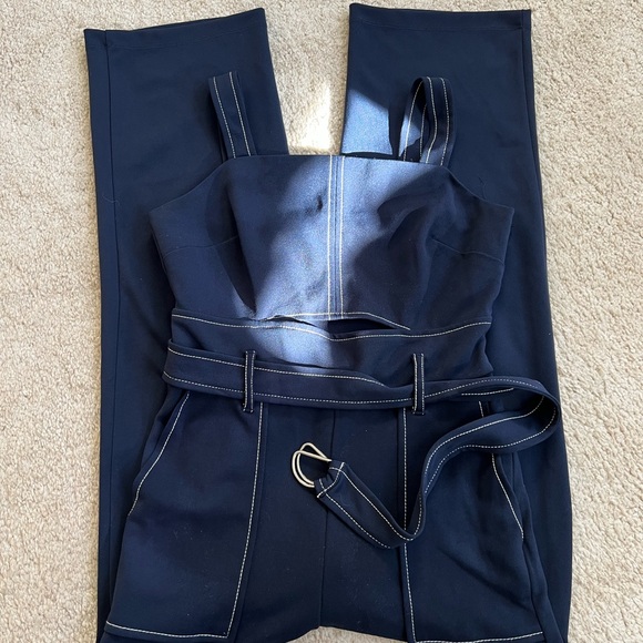 Navy Blue Jumpsuit - Picture 2 of 6